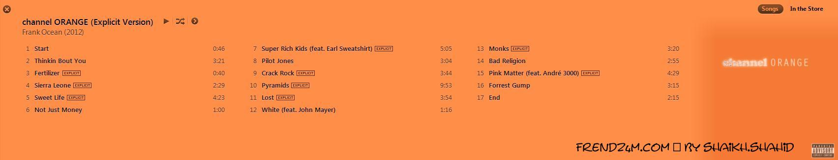 Frank Ocean Channel Orange Zip File