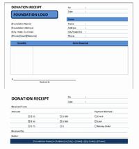 Free Donation Receipt Template