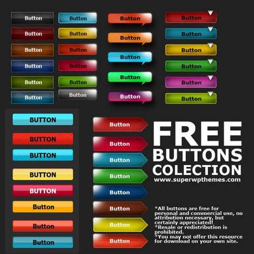 Free Download Button Psd