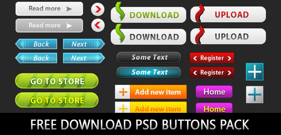 Free Download Button Psd