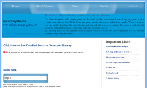 Free Google Sitemap.xml Generator