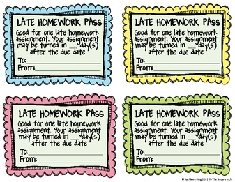 Free Homework Pass