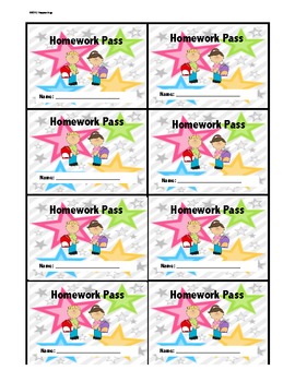 Free Homework Pass