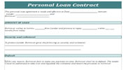 Free Loan Agreement Form Template