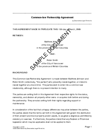 Free Partnership Agreement Template Uk