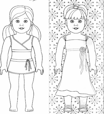 Free Printable American Girl Doll Coloring Pages