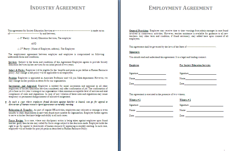 Free Rent Agreement Template