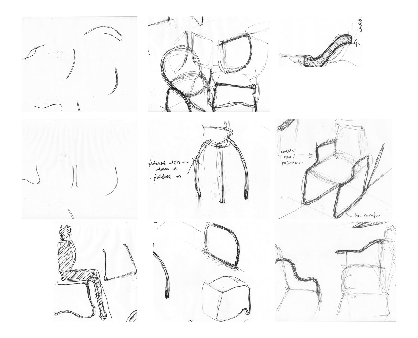 Furniture Design Sketches