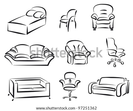 Furniture Logo Design Vector