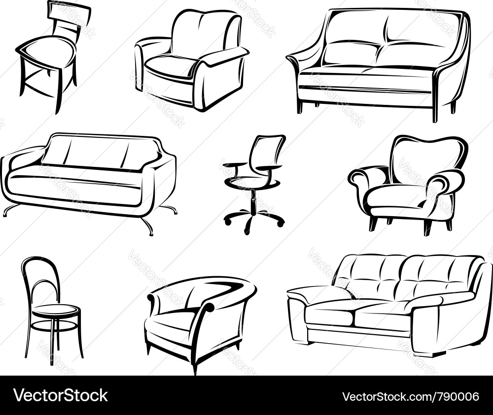 Furniture Logo Design Vector