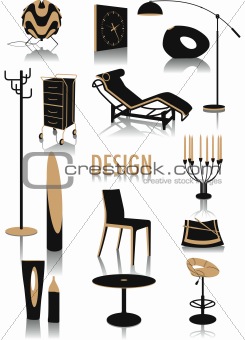 Furniture Logo Design Vector