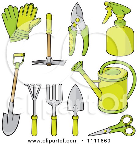 Garden Tools Cartoon