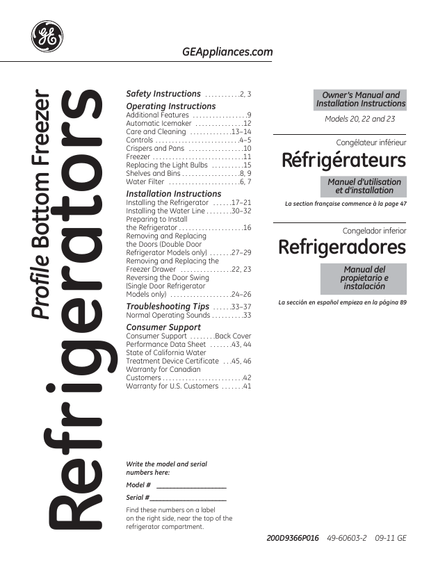 Ge Top Freezer Refrigerator Troubleshooting