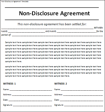 General Confidentiality Agreement Sample