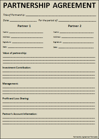 General Partnership Agreement Sample