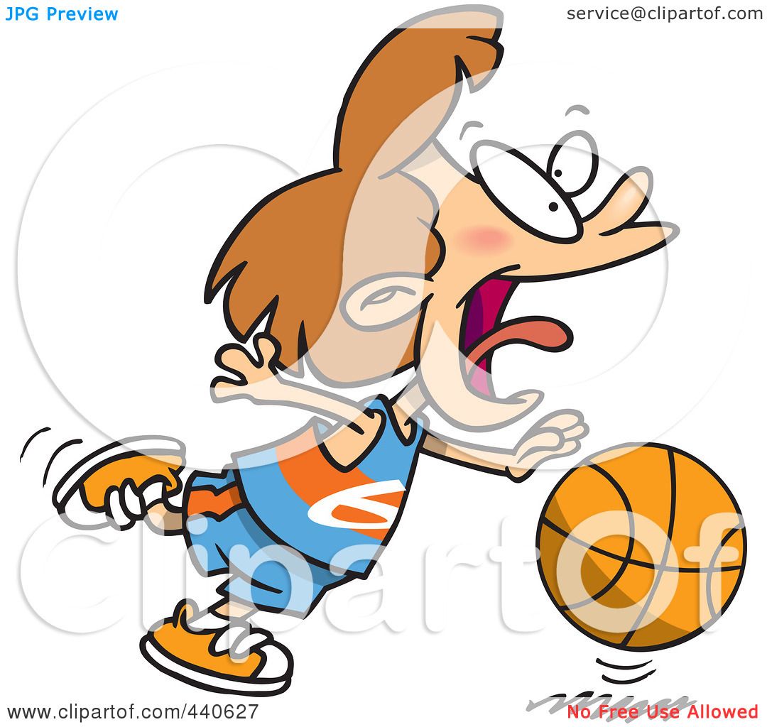 Girl Basketball Clipart