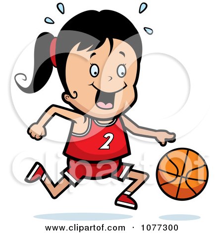 Girl Basketball Clipart