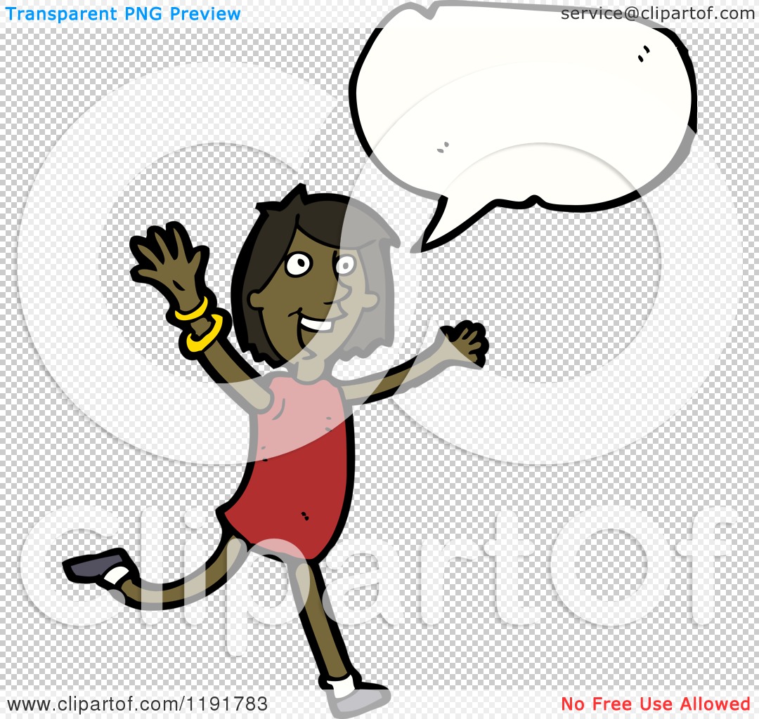 Girl Speaking Cartoon