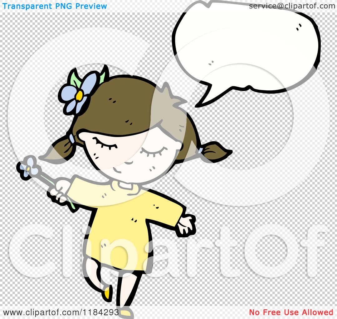 Girl Speaking Cartoon