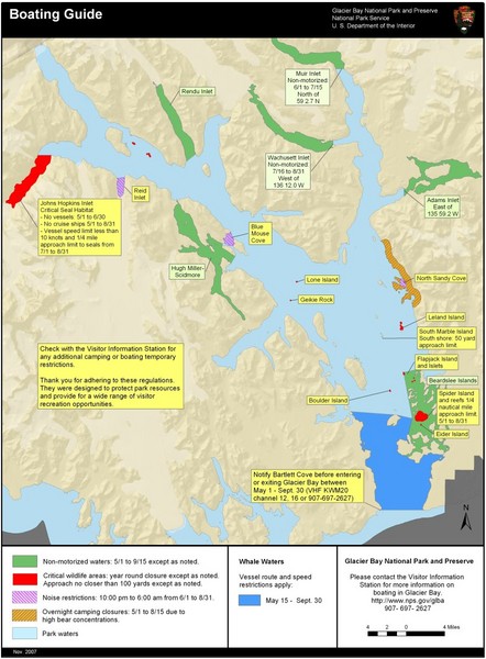 Glacier Bay National Park Alaska Map