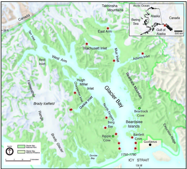 Glacier Bay National Park Alaska Map