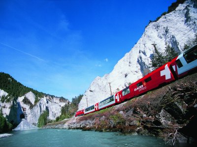 Glacier Express Switzerland In Winter