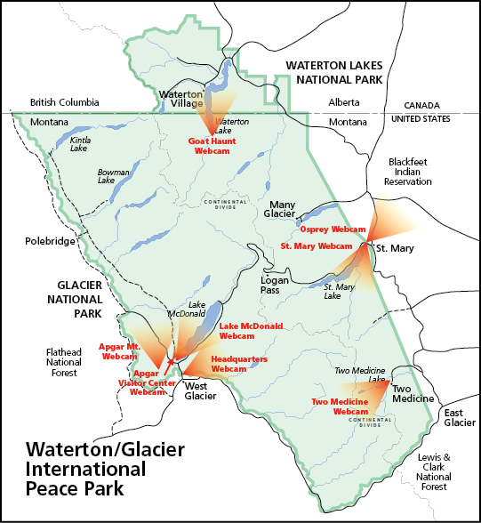 Glacier National Park Canada Map