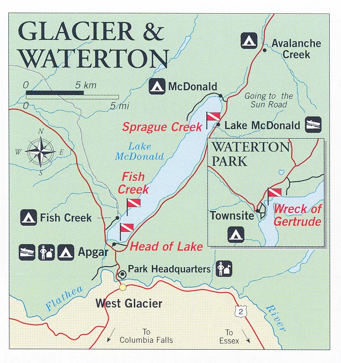 Glacier National Park Canada Map