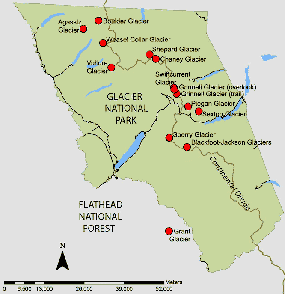 Glacier National Park Map