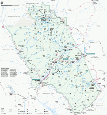 Glacier National Park Map Canada