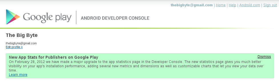 Google Developer Console