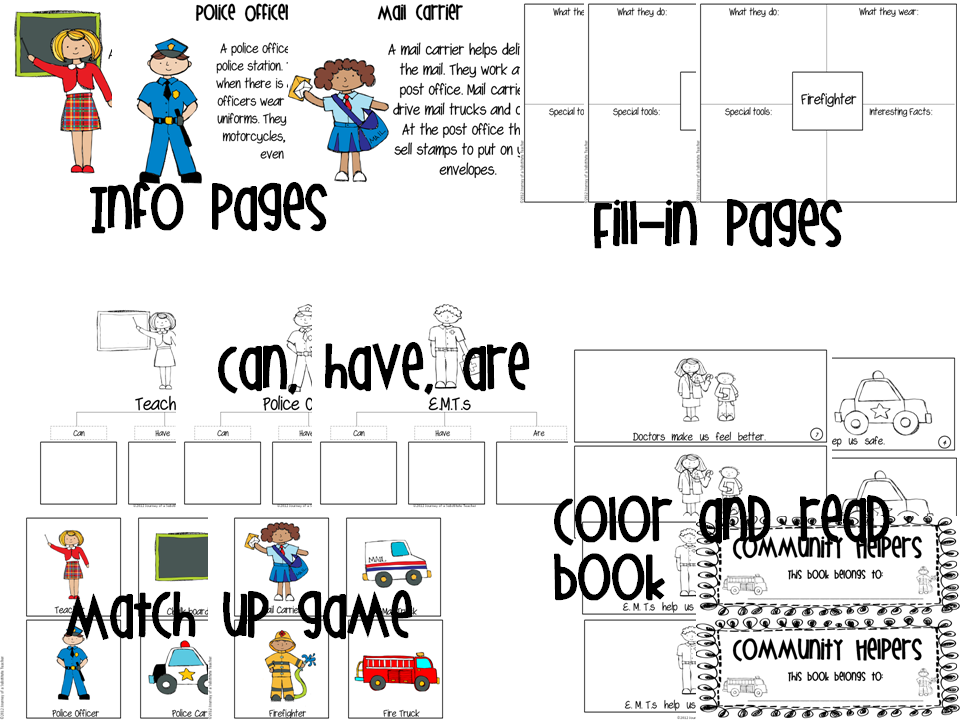 Grade 1 Community Helpers Worksheets