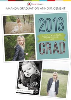 Graduation Announcement Templates For Photographers