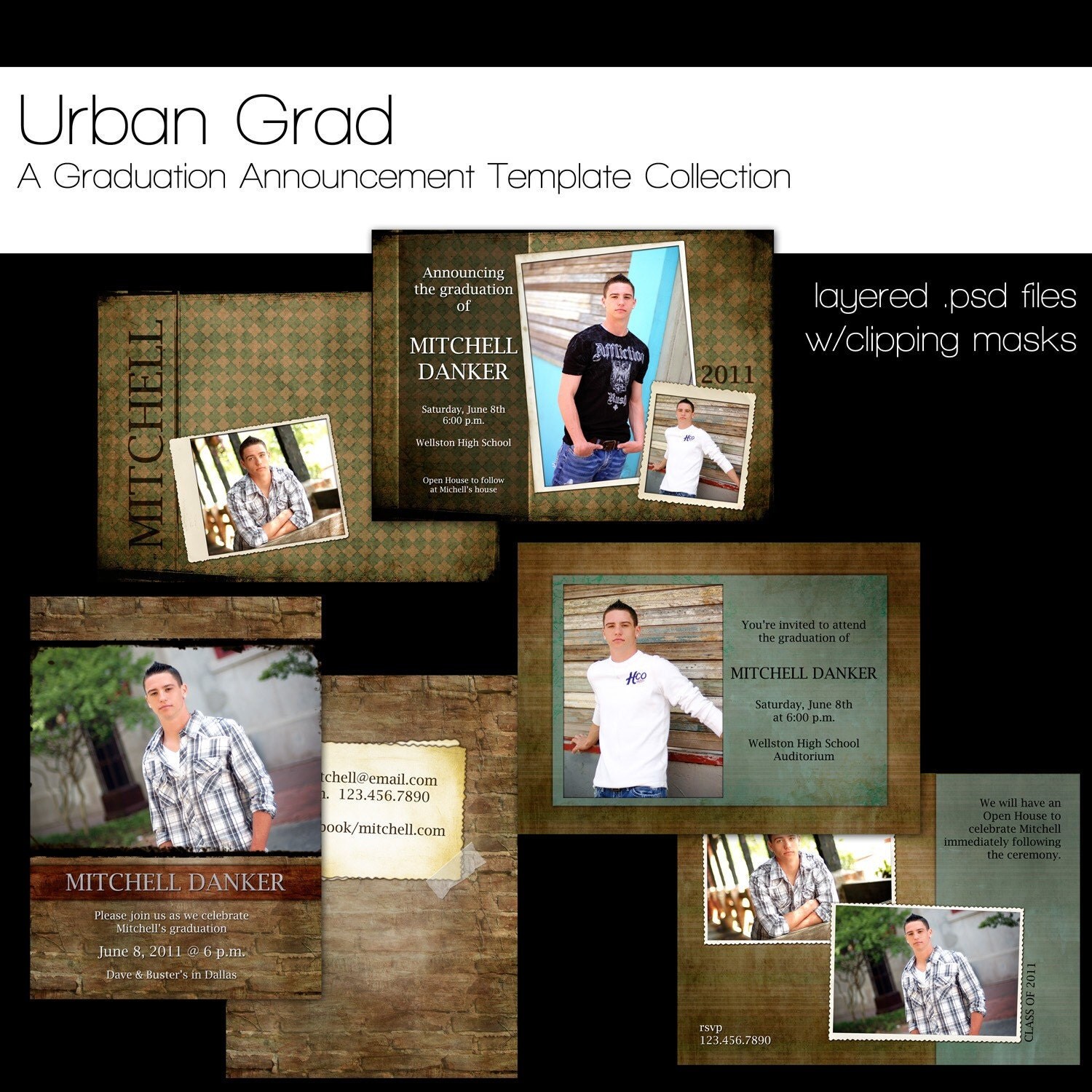 Graduation Announcement Templates For Photographers