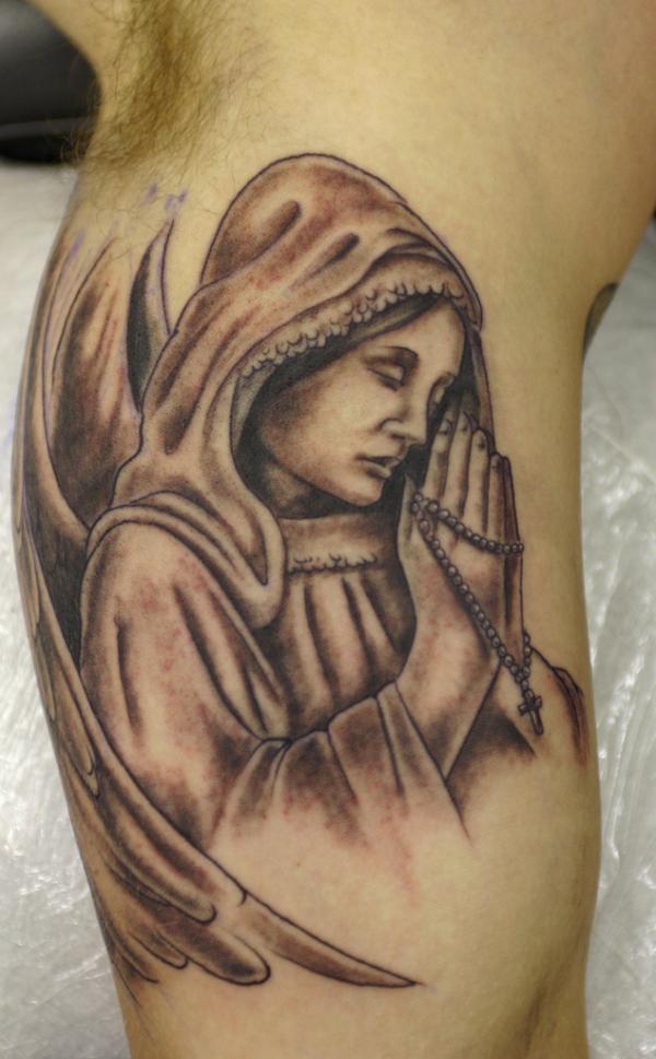 Guardian Angel Sleeve Tattoos