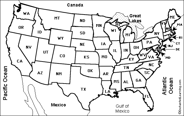 Gulf Of Mexico States Map