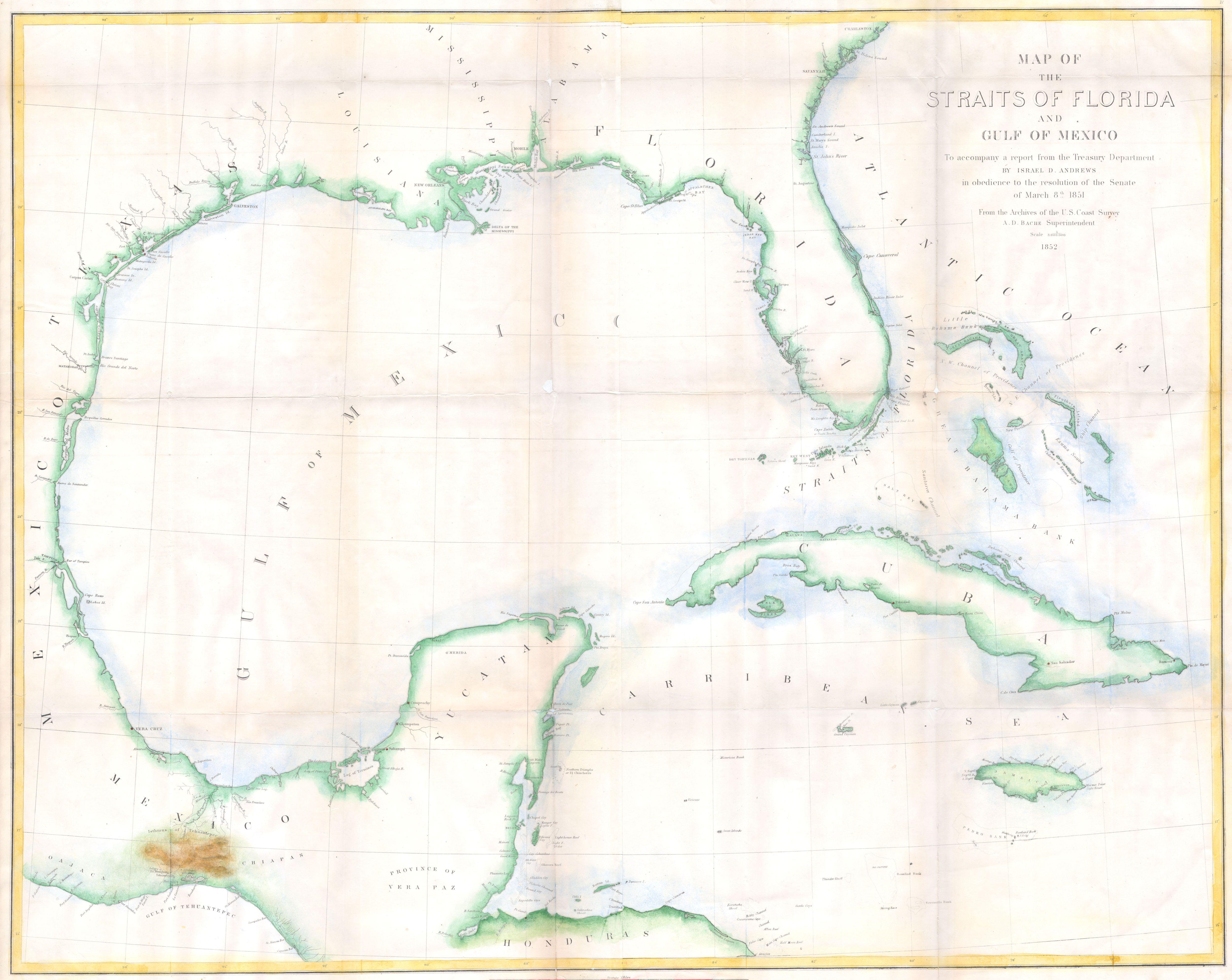 Gulf Of Mexico States Map