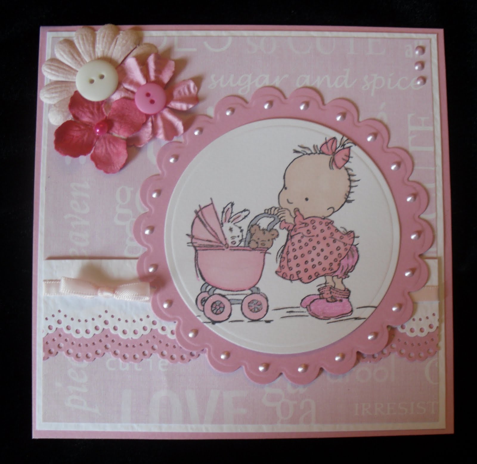 Handmade Baby Girl Cards