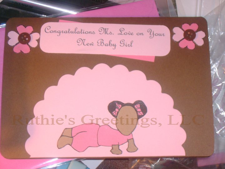 Handmade Baby Girl Cards