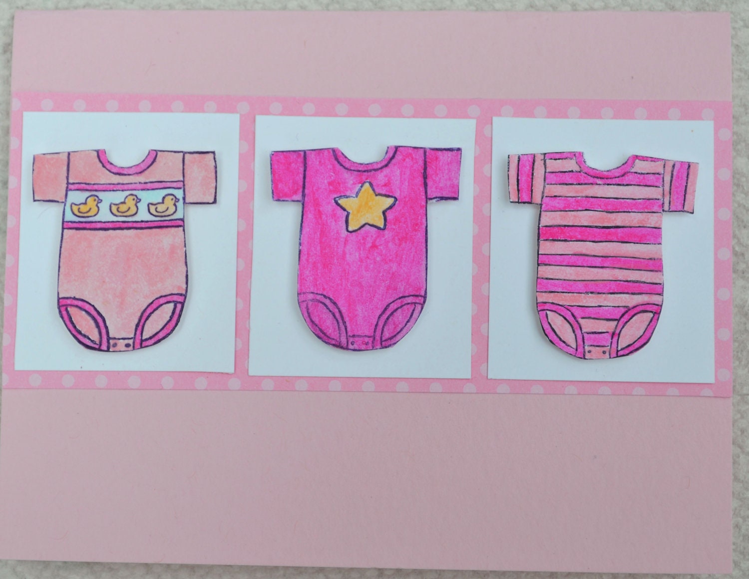 Handmade Baby Girl Cards