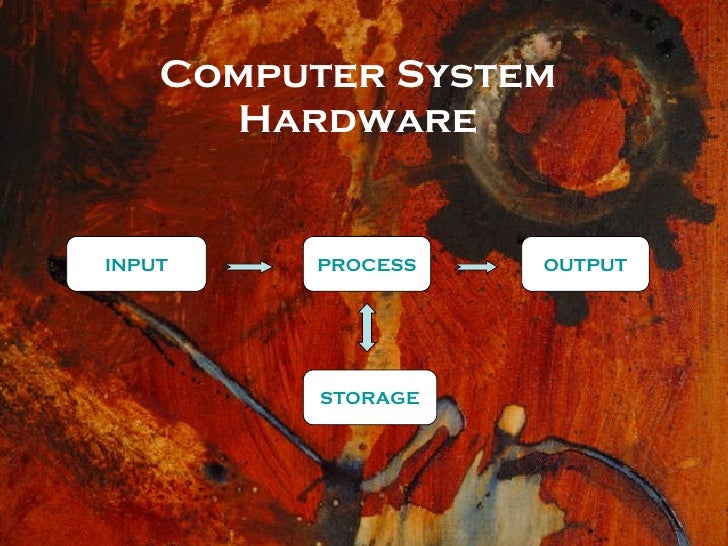 Hardware Components Of A Computer System Ppt