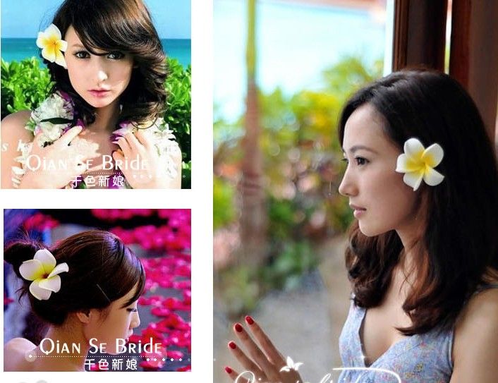 Hawaiian Flower Clips For Hair