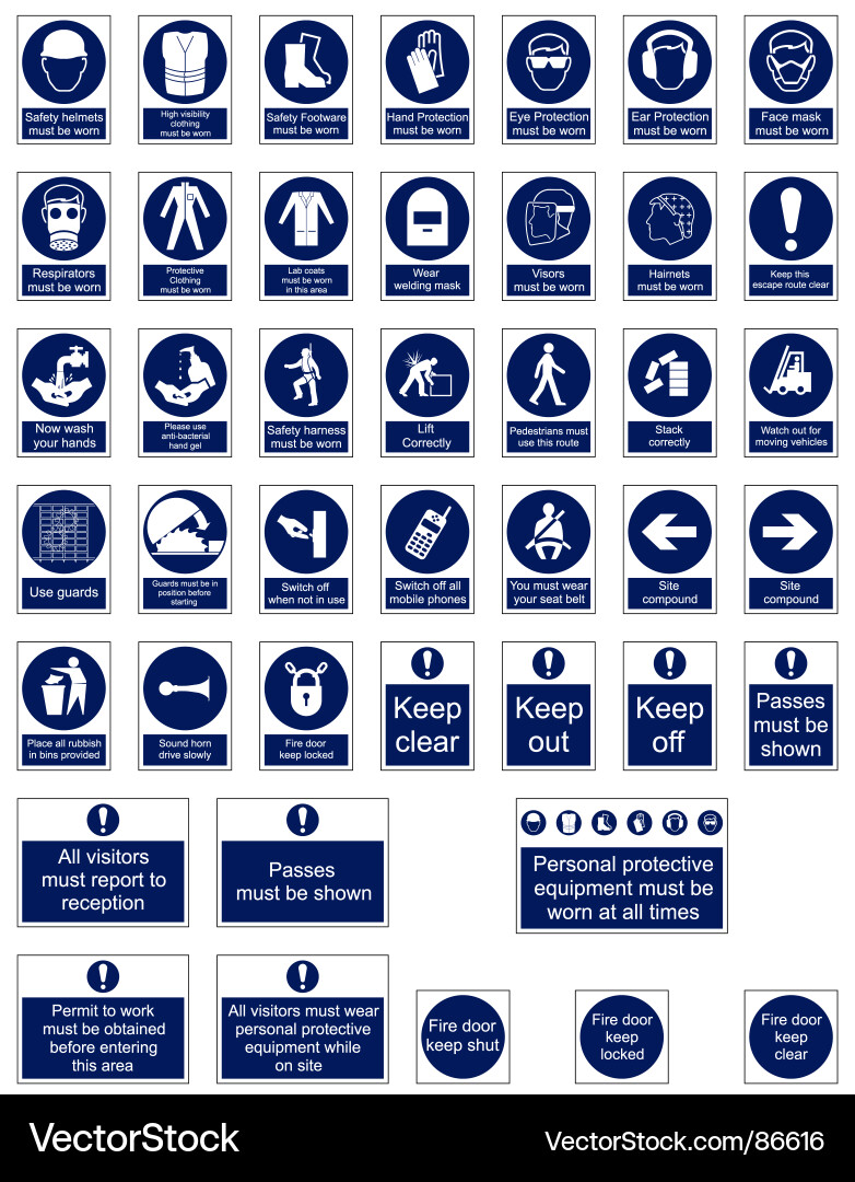 Health And Safety Signs And Meanings