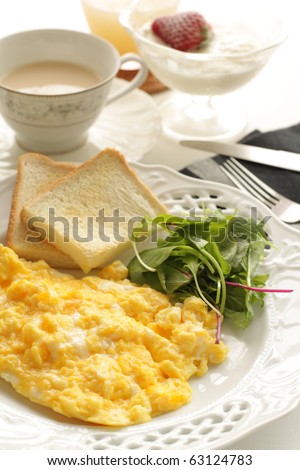 Healthy Breakfast Eggs And Toast