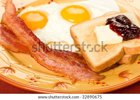 Healthy Breakfast Eggs And Toast