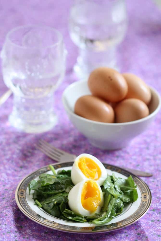 Healthy Breakfast Eggs Spinach