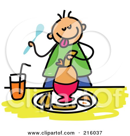 Healthy Breakfast For Kids Clipart