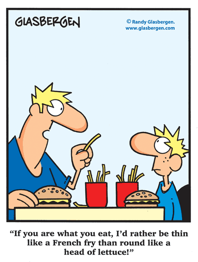 Healthy Diet Cartoon