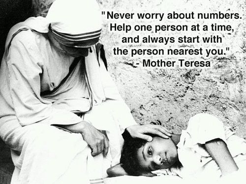 Helping Others Quotes Mother Teresa