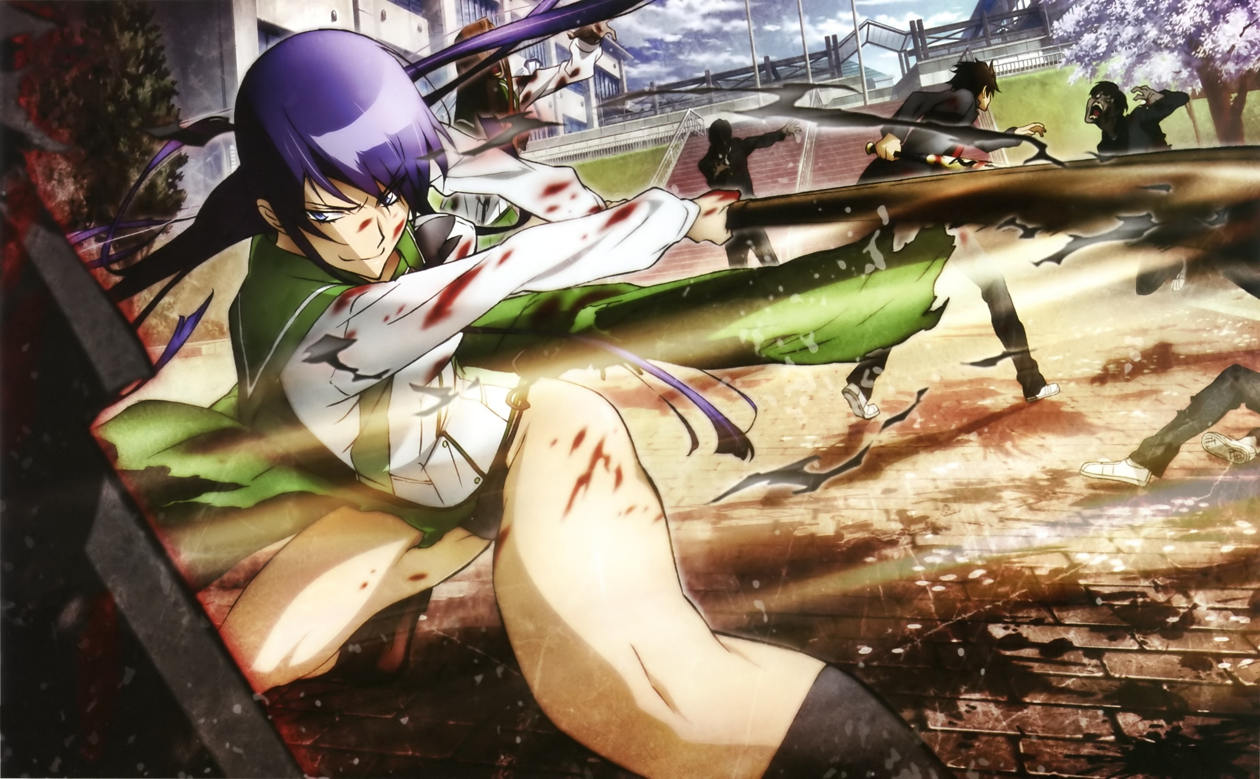 Highschool Of The Dead Saeko And Rei